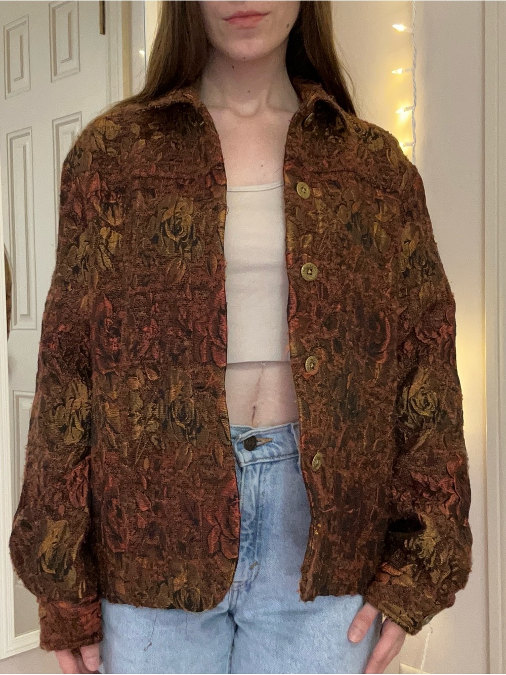 Fall Colored Button Up Jacket - Picture 4 of 7